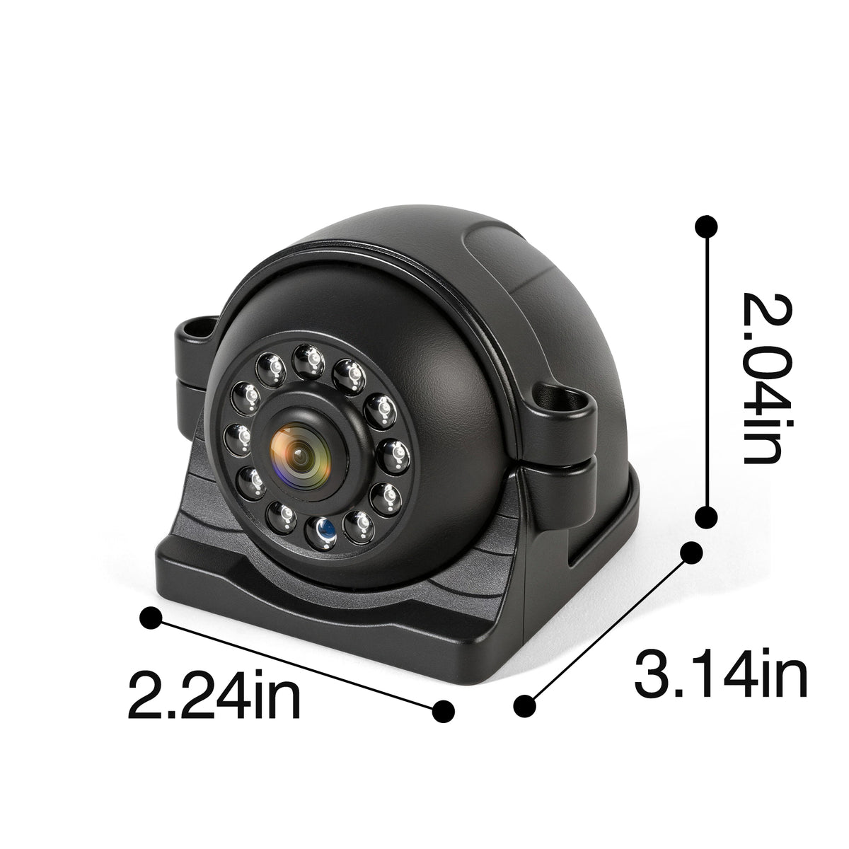 HEECOOMI Single Wired Sideview Camera for Truck Trailer, Compatible with AYT1, AYT2, AYT12, AYT14