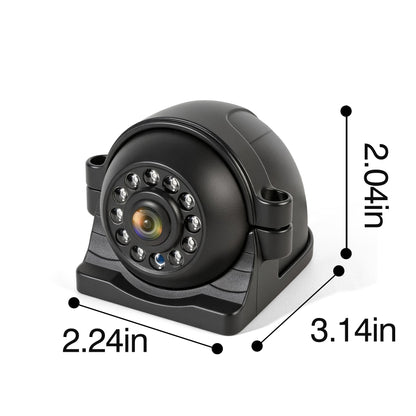 HEECOOMI Single Wired Sideview Camera for Truck Trailer, Compatible with AYT1, AYT2, AYT12, AYT14