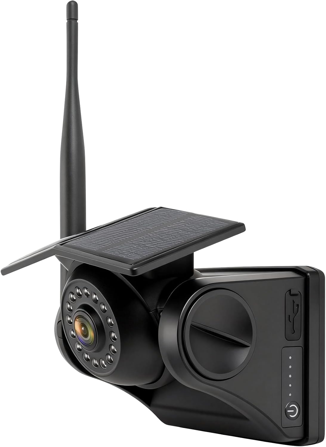 HEECOOMI Solar Magnetic Sideview Camera, 9600mAh Rechargeable Battery, Compatible with AH7 & AT1 Series Wireless Backup Camera Systems (Models: AH7-1, AH7-2, AH7-3, AH7-4, AT3, AT4), AH7S