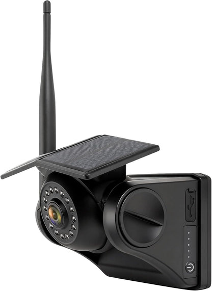 HEECOOMI Solar Magnetic Sideview Camera, 9600mAh Rechargeable Battery, Compatible with AH7 & AT1 Series Wireless Backup Camera Systems (Models: AH7-1, AH7-2, AH7-3, AH7-4, AT3, AT4), AH7S