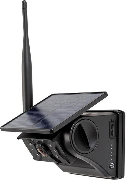 HEECOOMI Solar Magnetic Rear View Camera, 9600mAh Rechargeable Battery, Compatible with AH7 & AT1 Series Wireless Backup Camera Systems (Models: AH7-1, AH7-2, AH7-3, AH7-4, AT3, AT4), AH7R