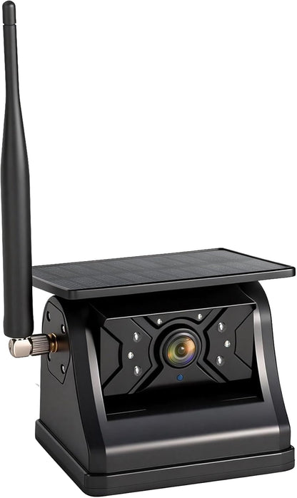 HEECOOMI Solar Magnetic Rear View Camera, 9600mAh Rechargeable Battery, Compatible with AH7 & AT1 Series Wireless Backup Camera Systems (Models: AH7-1, AH7-2, AH7-3, AH7-4, AT3, AT4), AH7R