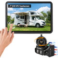 HEECOOMI 360° Magnetic Solar Wireless Backup Camera for Car– 7" 1080P Touchscreen, 360° Rotation, DVR Recording, IP69K Waterproof, Auto-Sleep & Night Vision for RV, Truck, Trailer, SUV & Camper, AR1