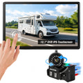 HEECOOMI 360° Magnetic Solar Wireless Backup Camera for Car – 10.1" 1080P Touchscreen, 360° Rotation, DVR Recording, IP69K, Auto-Sleep & Night Vision for RV, Truck, Trailer, SUV & Camper, ART1